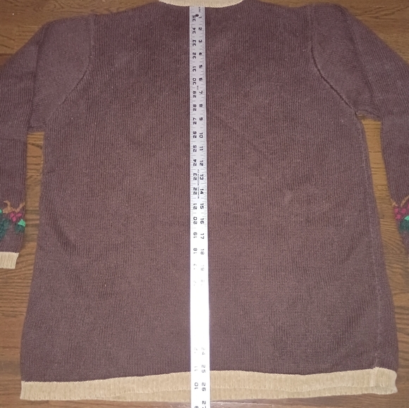 Womens Nutcracker Christmas Tree Teddy Bear Holly Holiday Sweater Size XL - Picture 6 of 9